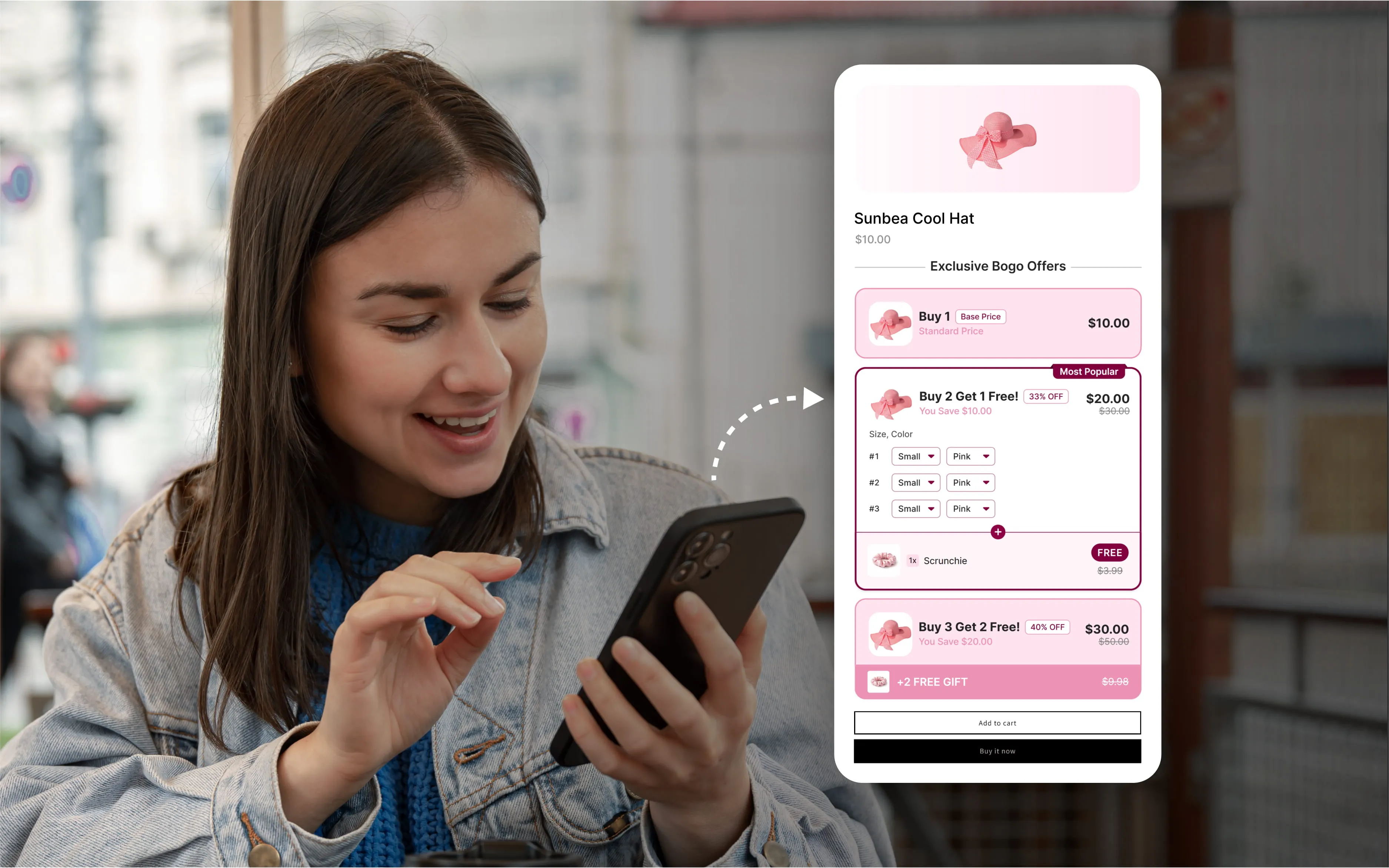 More ways to shape product-page offers, flexible bundle and discount widgets above Add-to-Cart